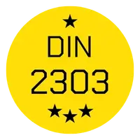 Znak posiadania certyfikatu DIN 2303